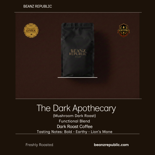 The Dark Apothecary (Coffee with Mushrooms Dark Roast)