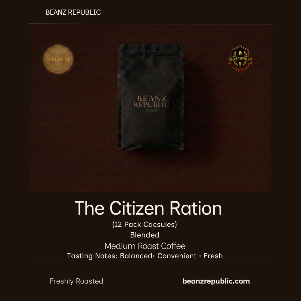The Citizen Ration (12 Pack Single Serve Coffee Capsules)